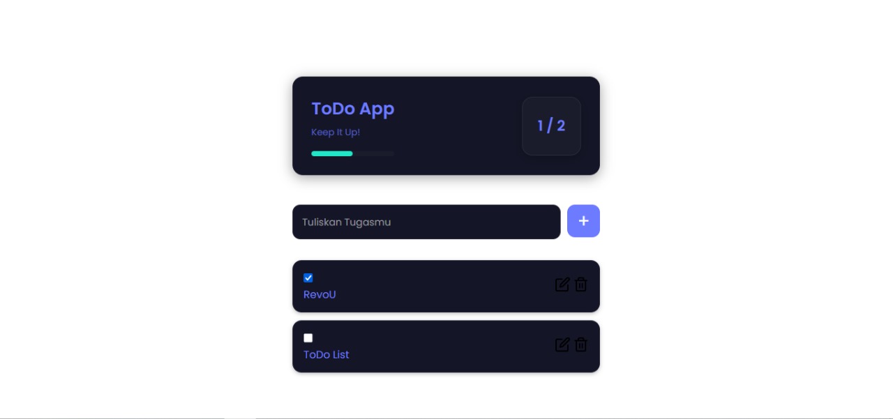 Project RevoU - ToDo List